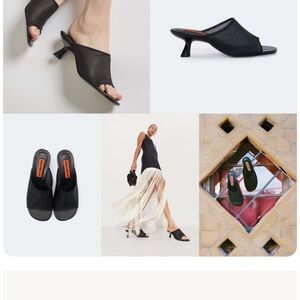 Simon Miller Black Mesh Mules